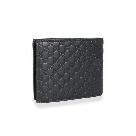 Gucci Black MicroGuccissima Leather Bi-Fold Signature Wallet - Picture 3 of 6